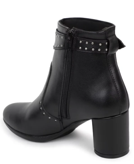 ELLE, Women Studded Ankle-Length Boots