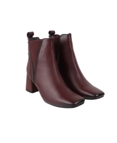 MOCHI,Women Square-Toe Ankle-Length Chelsea Boots